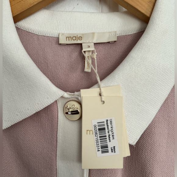 Pink Maje polo top - Picture 5 of 7